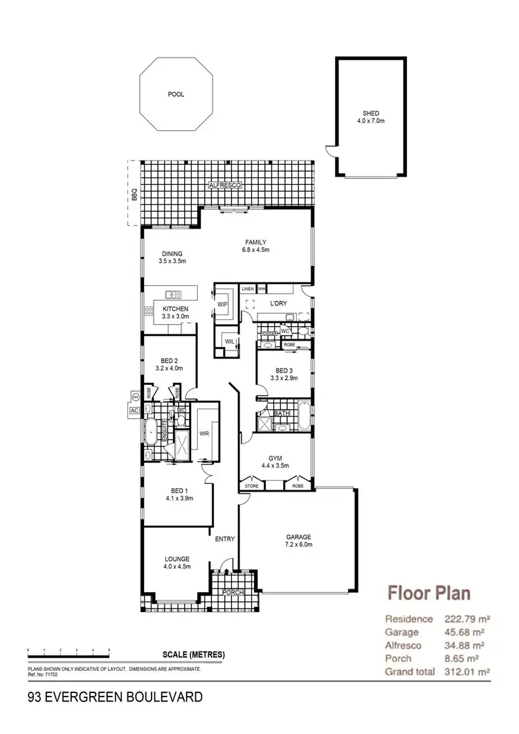 Floorplan of Homely house listing, 93 Evergreen Boulevard, Jackass Flat VIC 3556