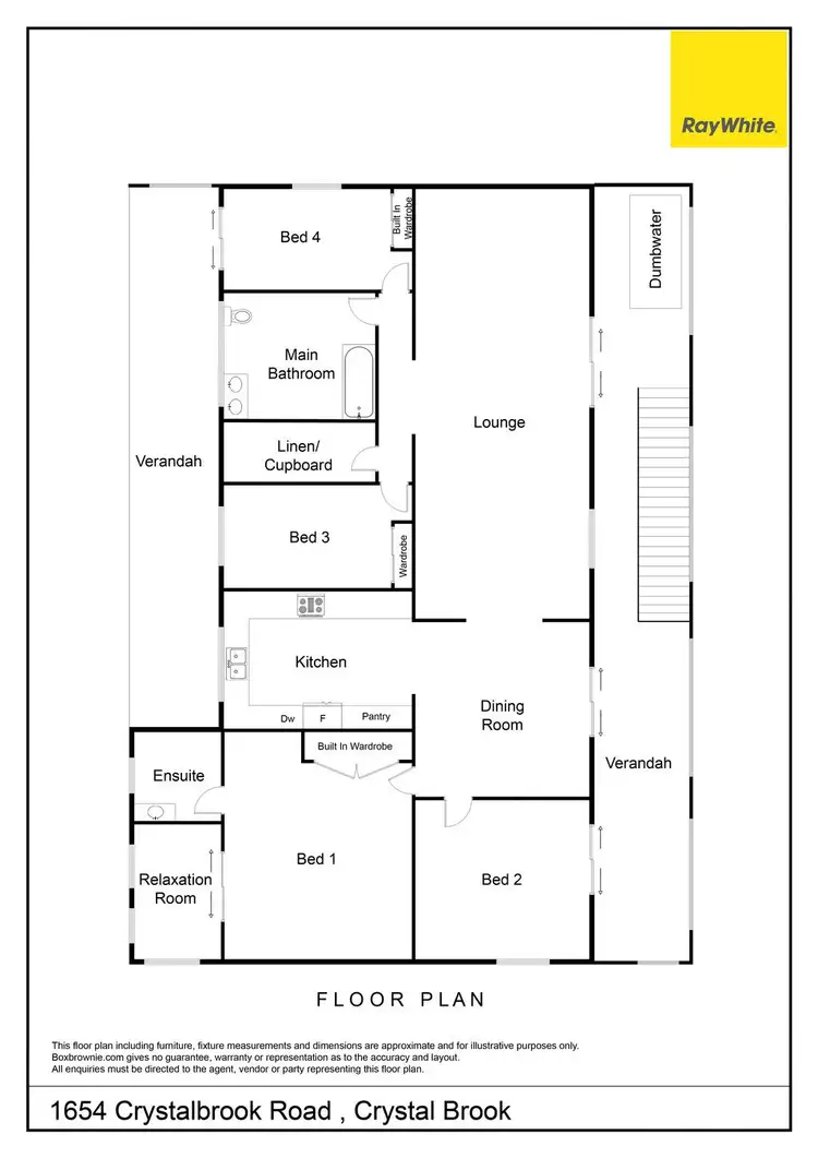 Floorplan of Homely house listing, 1654 Crystalbrook Road, Crystal Brook QLD 4800
