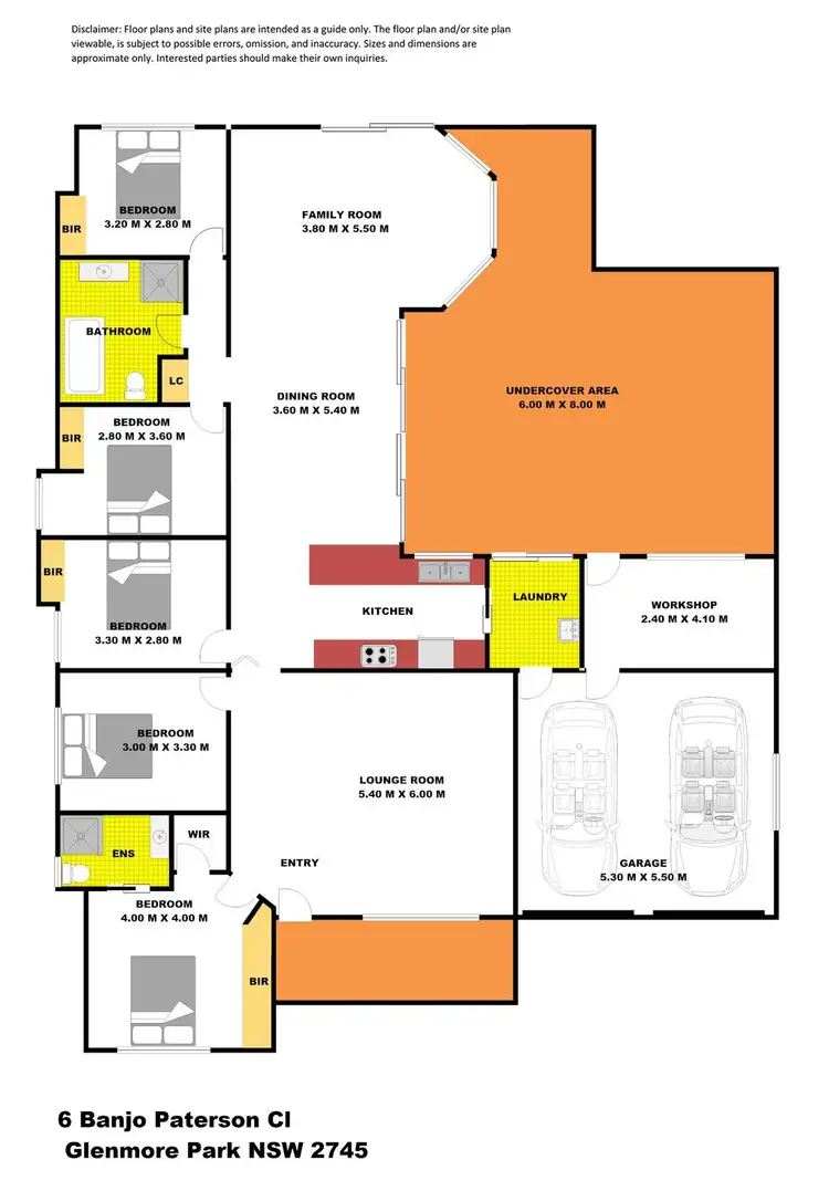 Floorplan of Homely house listing, 6 Banjo Paterson Close, Glenmore Park NSW 2745