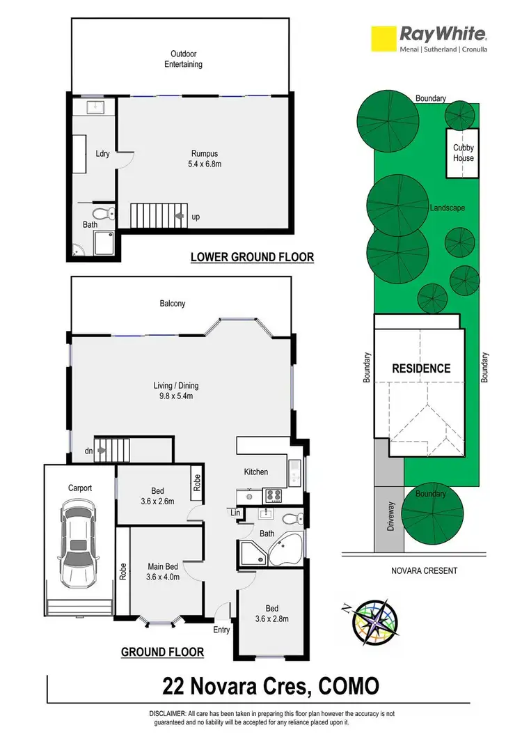 Floorplan of Homely house listing, 22 Novara Crescent, Como NSW 2226