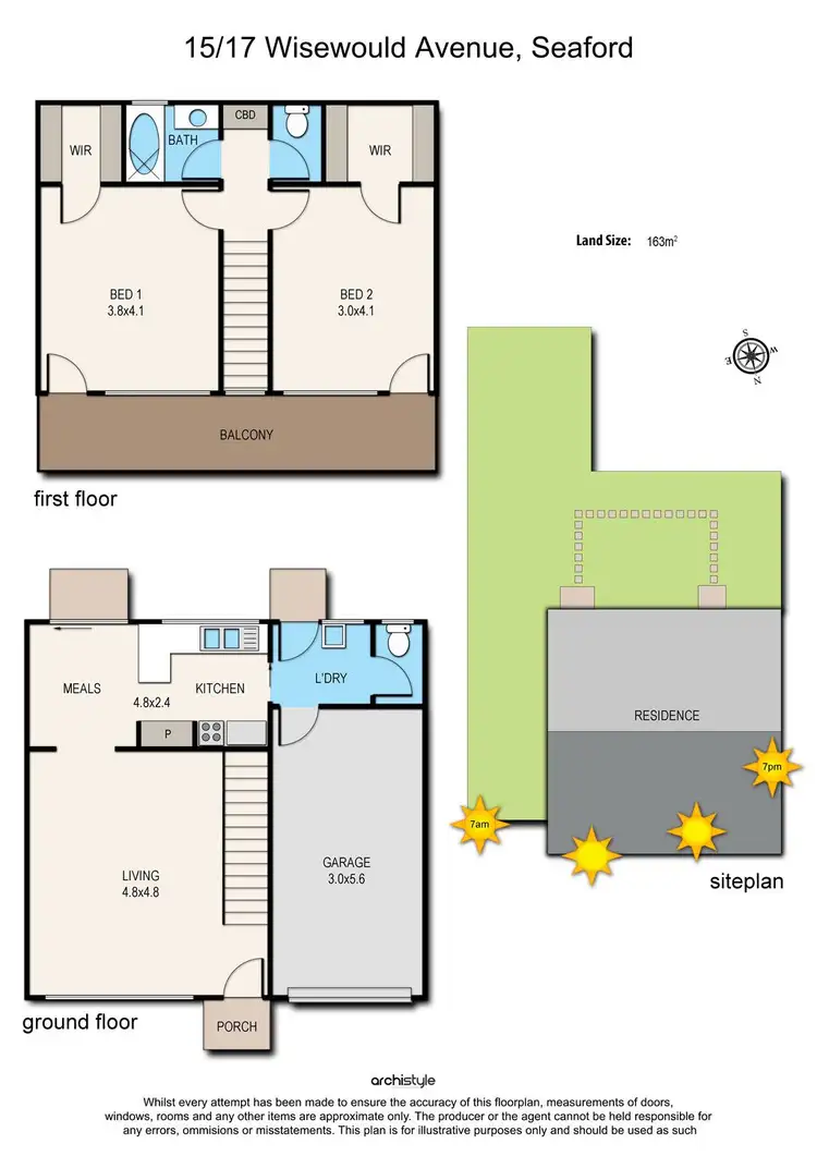 Floorplan of Homely unit listing, 15/17 Wisewould Avenue, Seaford VIC 3198