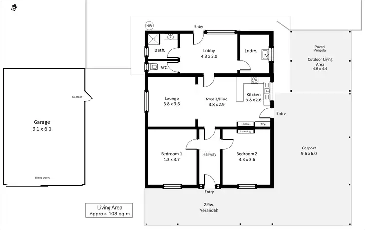 Floorplan of Homely house listing, 41 West Road, Glossop SA 5344