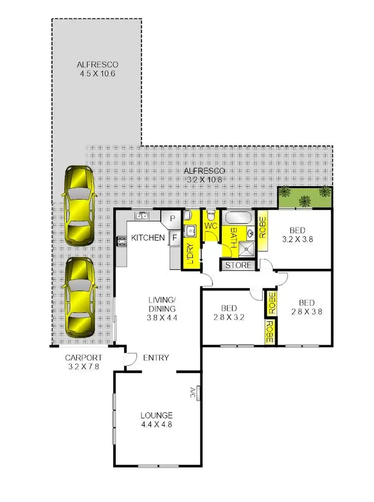 Floorplan of Homely house listing, 11 Grange Court, Corio VIC 3214