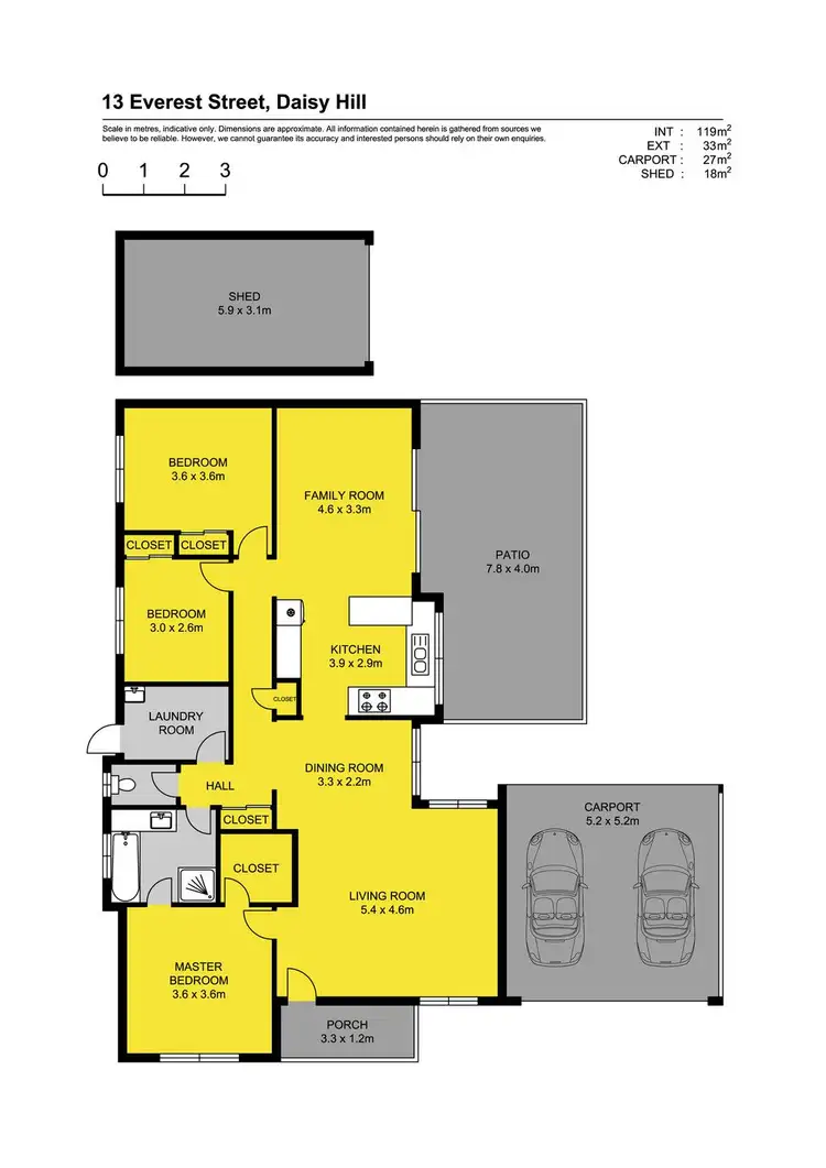 Floorplan of Homely house listing, 13 Everest Street, Daisy Hill QLD 4127