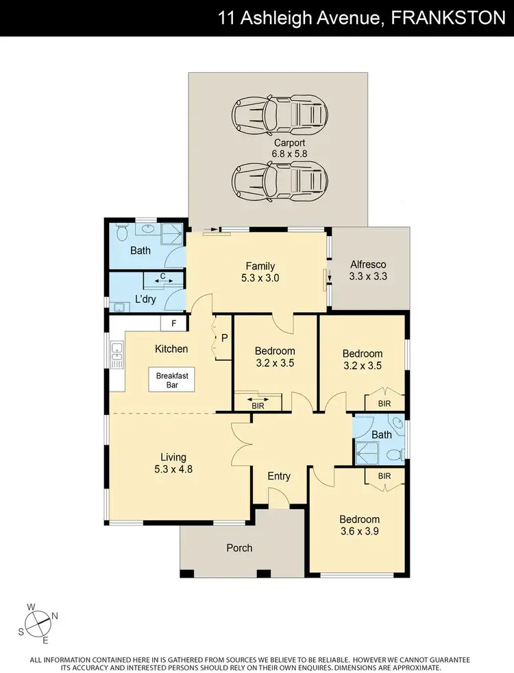 Floorplan of Homely house listing, 11 Ashleigh Avenue, Frankston VIC 3199