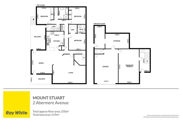 Floorplan of Homely house listing, 2 Abermere Avenue, Mount Stuart TAS 7000