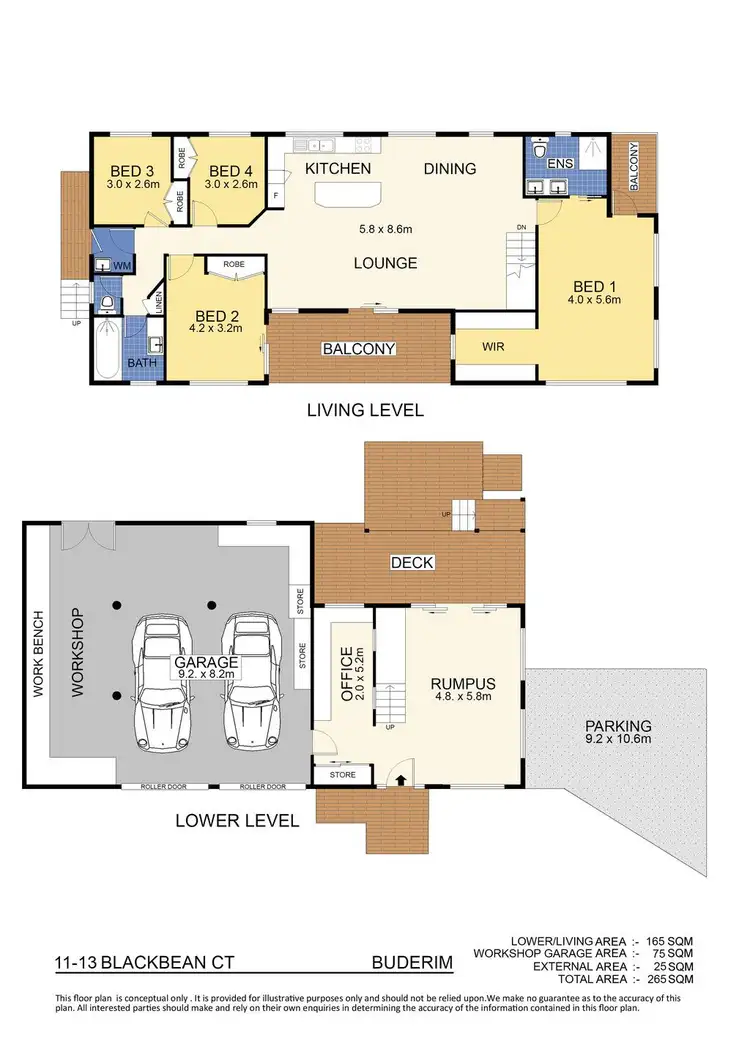 Floorplan of Homely house listing, 11-13 Blackbean Court, Buderim QLD 4556