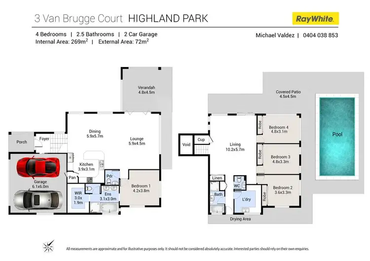 Floorplan of Homely house listing, 3 Van Brugge Court, Highland Park QLD 4211