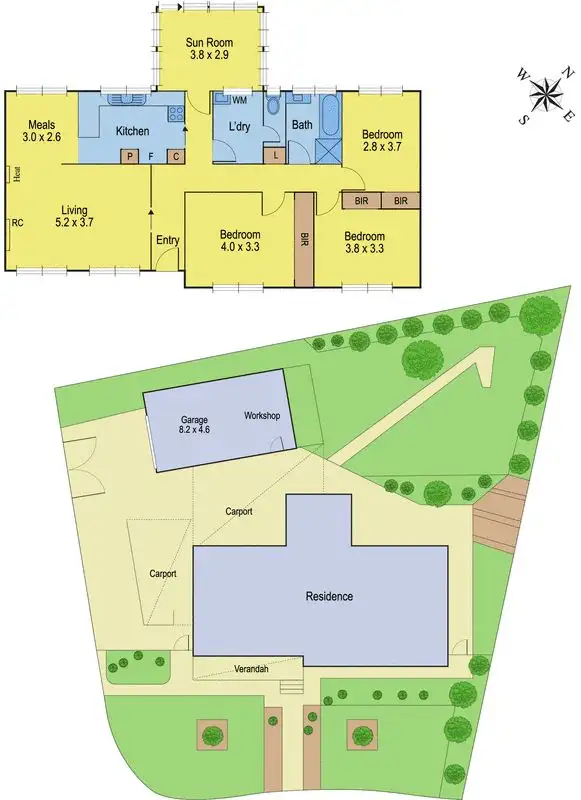 Floorplan of Homely house listing, 40 Walpole Avenue, Belmont VIC 3216