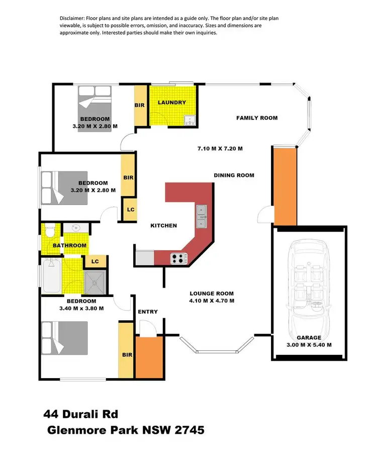 Floorplan of Homely house listing, 44 Durali Road, Glenmore Park NSW 2745