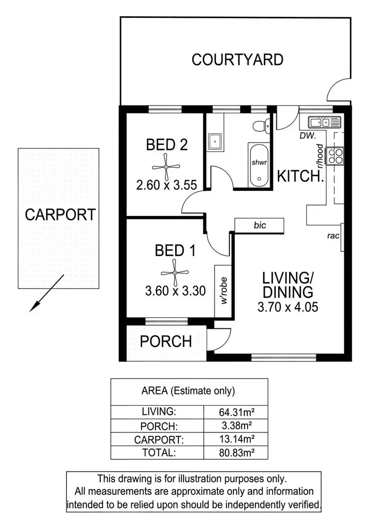 Floorplan of Homely unit listing, 32/33 Austral Terrace, Morphettville SA 5043