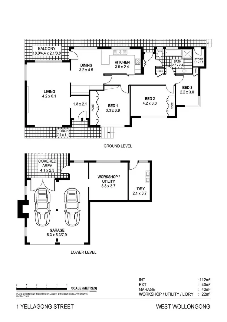 Floorplan of Homely house listing, 1 Yellagong Street, West Wollongong NSW 2500
