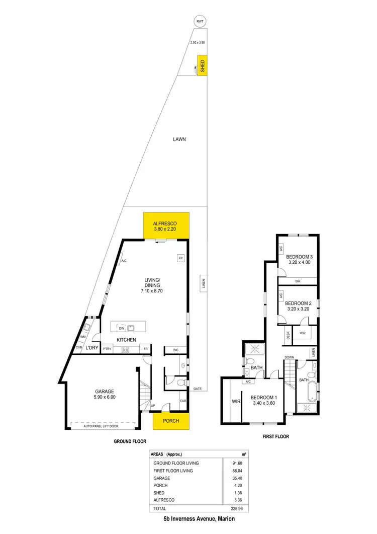 Floorplan of Homely house listing, 5B Inverness Avenue, Marion SA 5043