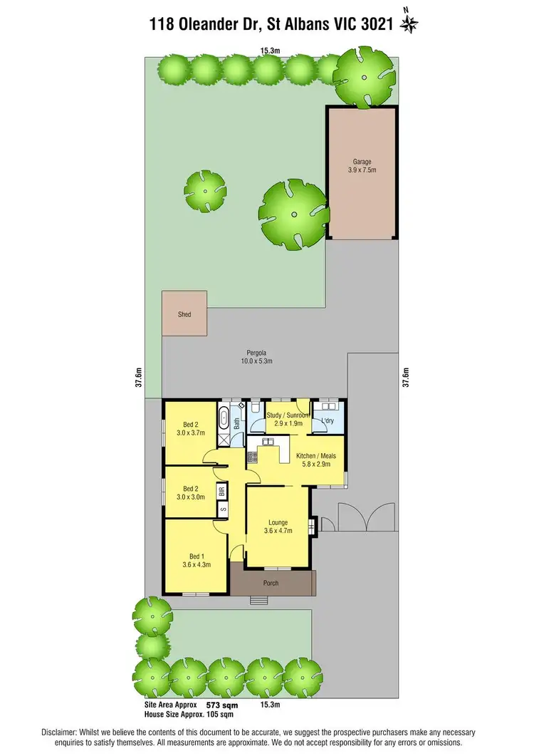 Floorplan of Homely house listing, 118 Oleander Drive, St Albans VIC 3021