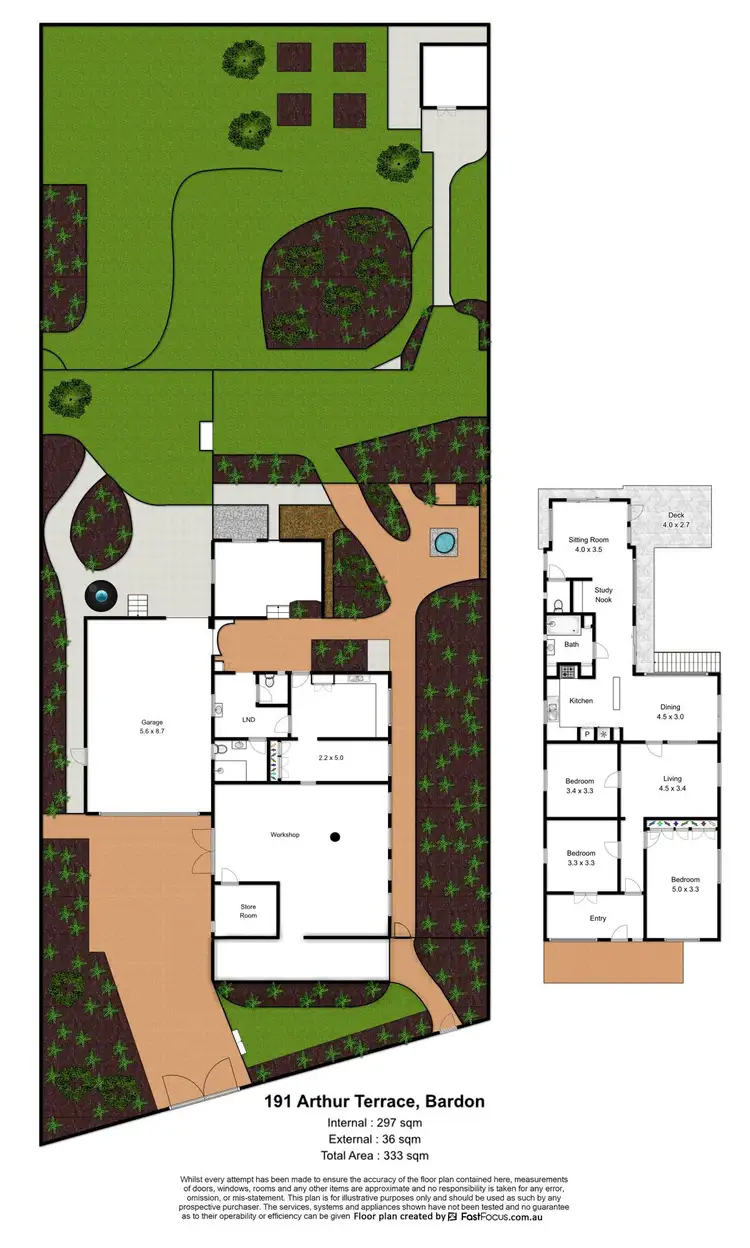 Floorplan of Homely house listing, 191 Arthur Terrace, Bardon QLD 4065