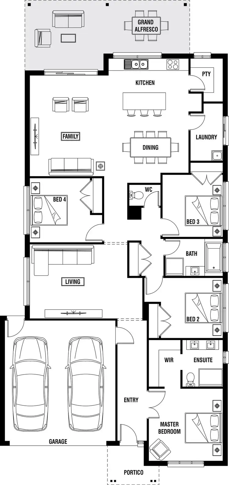 Floorplan of Homely house listing, 59 Pascal Crescent, Kalkallo VIC 3064