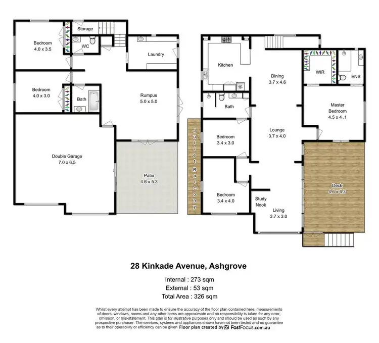 Floorplan of Homely house listing, 28 Kinkade Avenue, Ashgrove QLD 4060