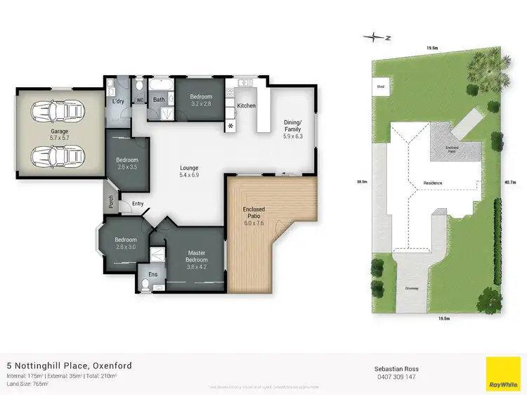 Floorplan of Homely house listing, 5 Nottinghill Place, Oxenford QLD 4210