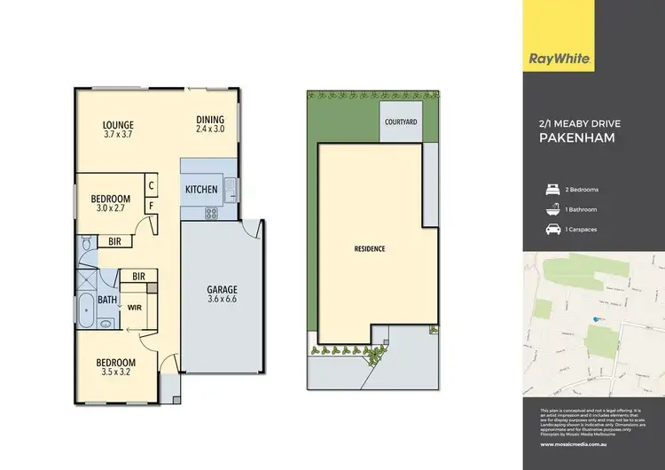 Floorplan of Homely unit listing, 2/1-5 Meaby Drive, Pakenham VIC 3810