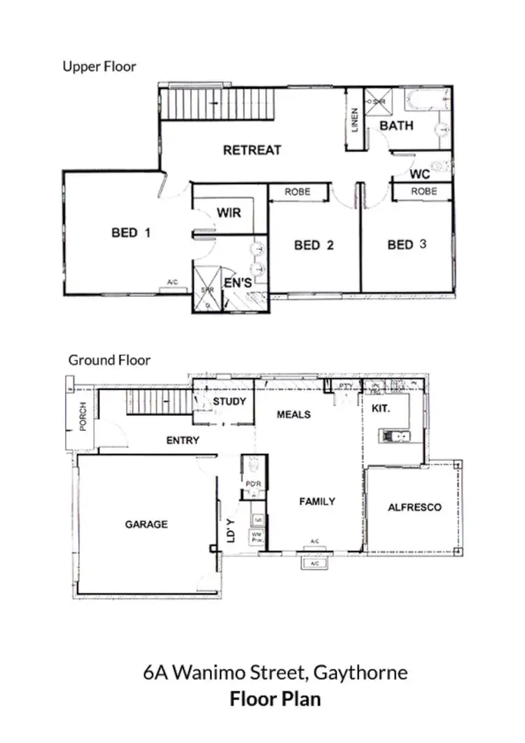 Floorplan of Homely house listing, 6A Wanimo Street, Gaythorne QLD 4051