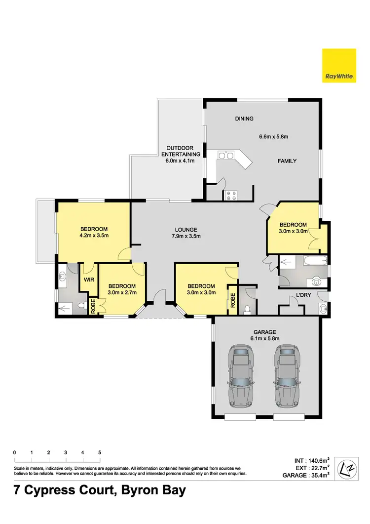 Floorplan of Homely house listing, 7 Cypress Court, Byron Bay NSW 2481