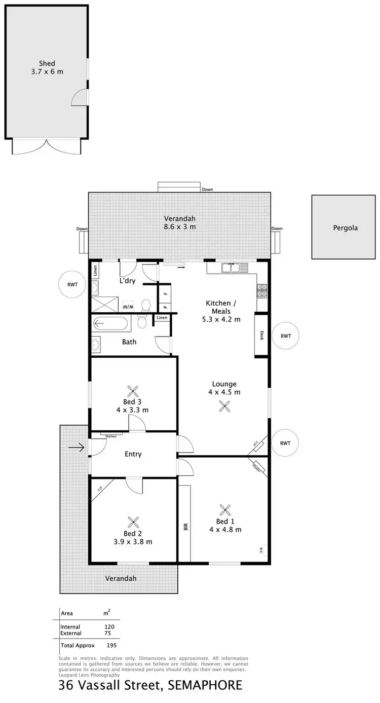 Floorplan of Homely house listing, 36 Vassall Street, Semaphore SA 5019