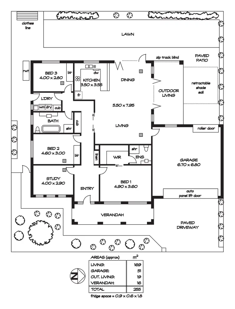 Floorplan of Homely house listing, 2 Woodland Grove, Tranmere SA 5073