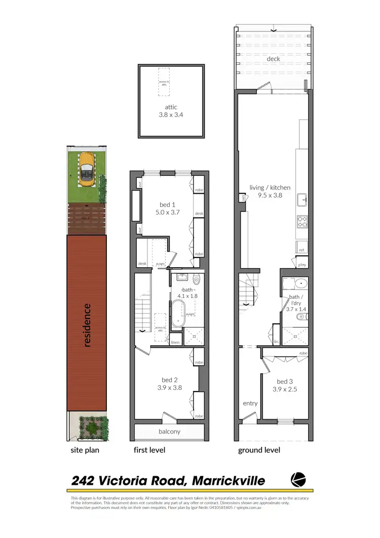 Floorplan of Homely house listing, 242 Victoria Road, Marrickville NSW 2204
