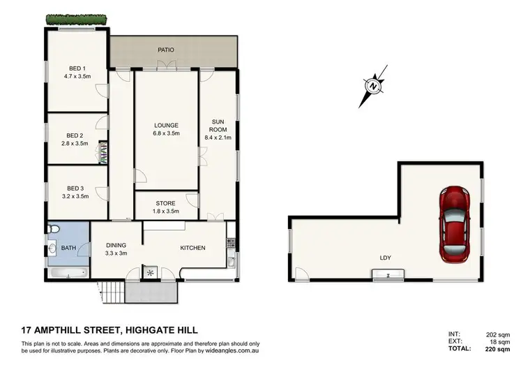 Floorplan of Homely house listing, 17 Ampthill Street, Highgate Hill QLD 4101
