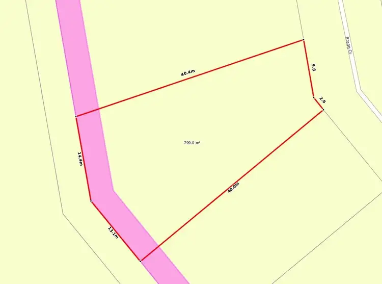 Floorplan of Homely land listing, 8 Bragg Court, Kirkwood QLD 4680