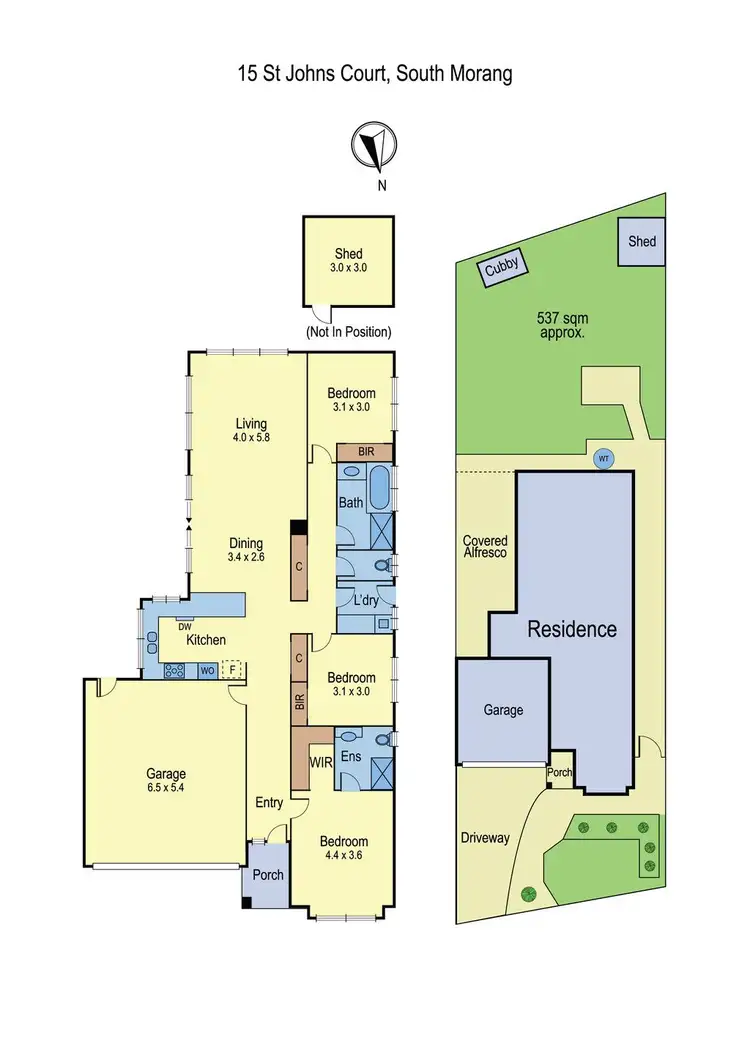 Floorplan of Homely house listing, 15 St Johns Court, South Morang VIC 3752