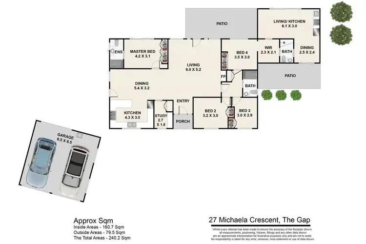 Floorplan of Homely house listing, 27 Michaela Crescent, The Gap QLD 4061