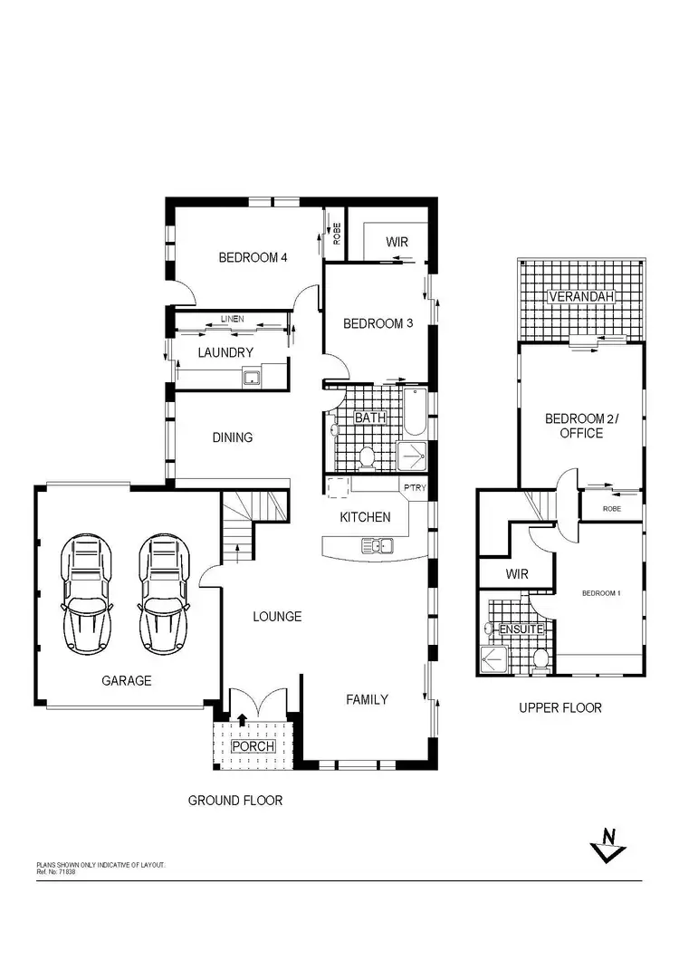Floorplan of Homely house listing, 23 Slight Place, Holt ACT 2615