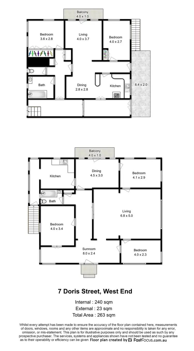 Floorplan of Homely house listing, 7 Doris Street, West End QLD 4101