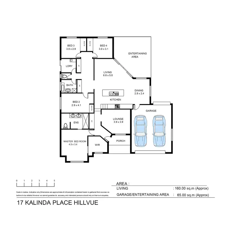 Floorplan of Homely house listing, 17 Kalinda Place, Tamworth NSW 2340