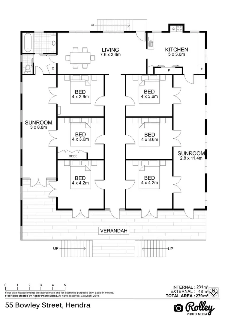 Floorplan of Homely house listing, 55 Bowley Street, Hendra QLD 4011