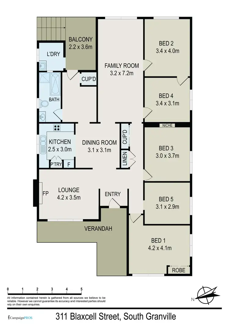 Floorplan of Homely house listing, 311 Blaxcell Street, Granville NSW 2142