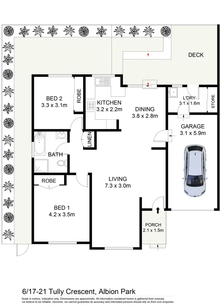 Floorplan of Homely villa listing, 6/17-21 Tully Crescent, Albion Park NSW 2527