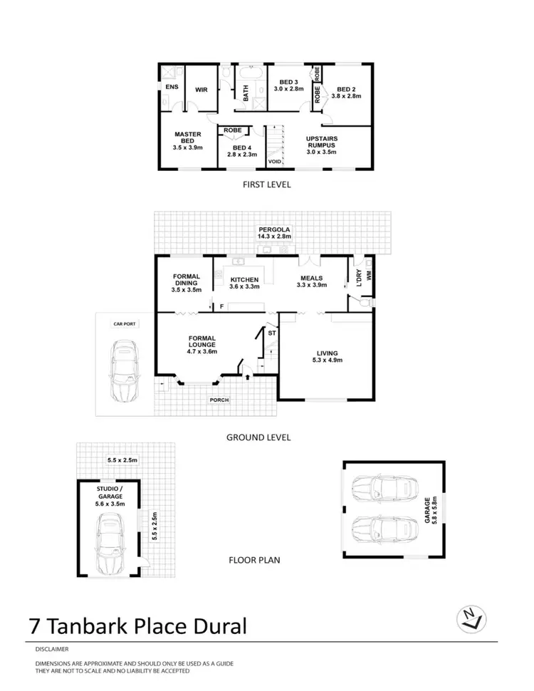 Floorplan of Homely house listing, 7 Tanbark Place, Dural NSW 2158