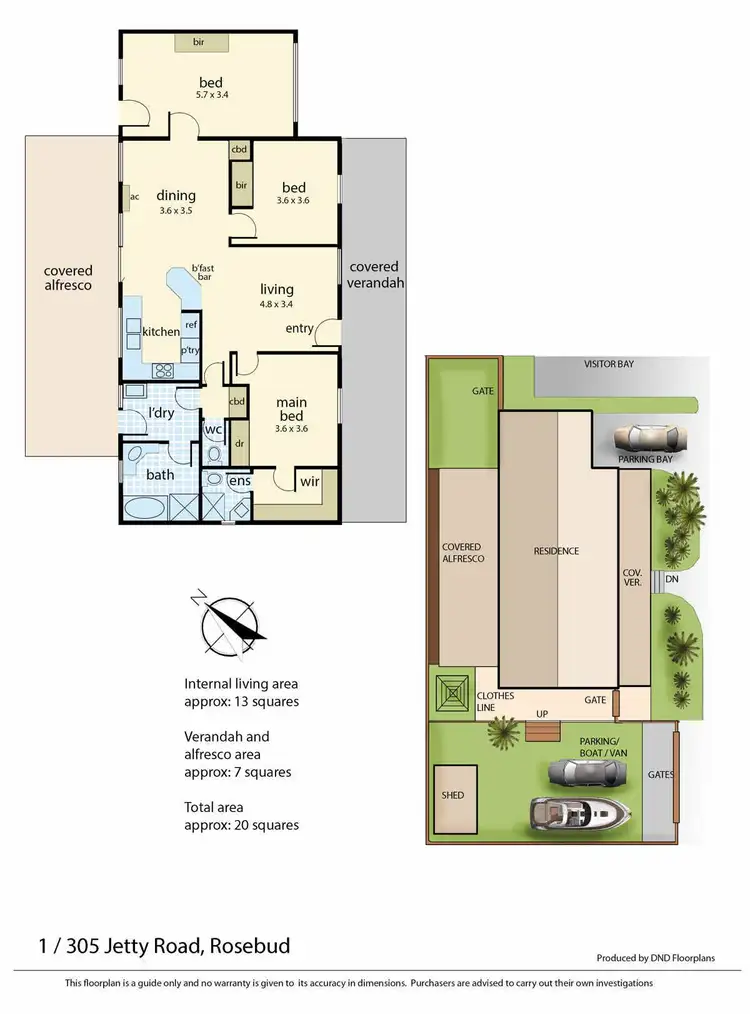 Floorplan of Homely house listing, 1/305 Jetty Road, Rosebud VIC 3939