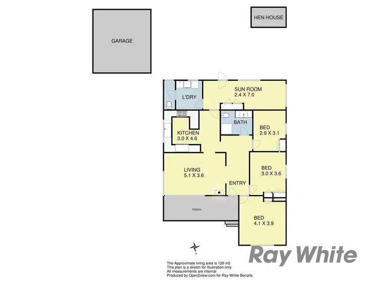 Floorplan of Homely house listing, 17 Goomalibee Road, Benalla VIC 3672