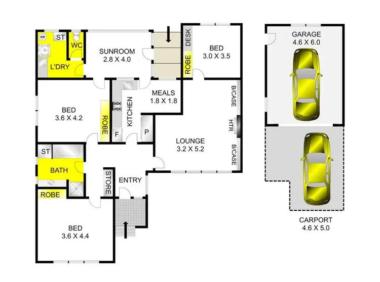 Floorplan of Homely house listing, 20 Hill Street, Belmont VIC 3216
