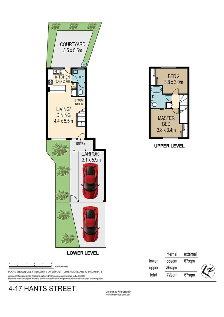 Floorplan of Homely townhouse listing, 4/17 Hants Street, Hamilton QLD 4007