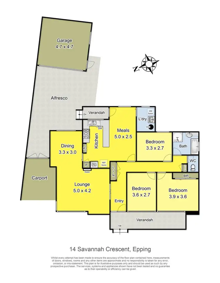 Floorplan of Homely house listing, 14 Savannah Crescent, Epping VIC 3076