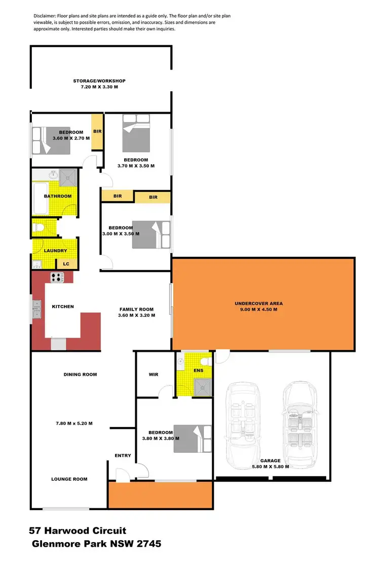 Floorplan of Homely house listing, 57 Harwood Circuit, Glenmore Park NSW 2745