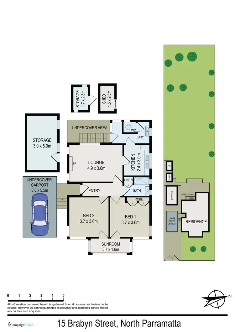 Floorplan of Homely house listing, 15 Brabyn Street, North Parramatta NSW 2151
