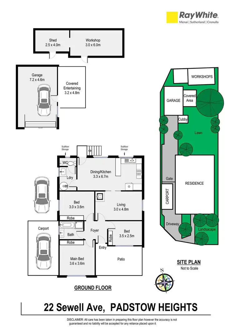 Floorplan of Homely house listing, 22 Sewell Avenue, Padstow Heights NSW 2211