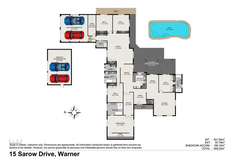 Floorplan of Homely house listing, 15 Sarow Drive, Warner QLD 4500