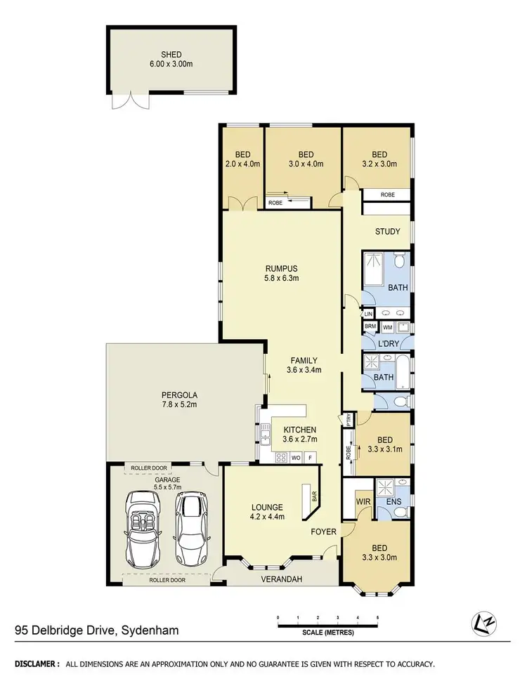 Floorplan of Homely house listing, 95 Delbridge Drive, Sydenham VIC 3037