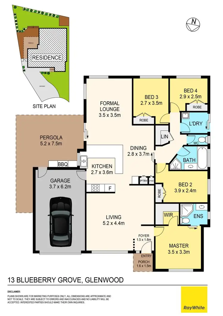 Floorplan of Homely house listing, 13 Blueberry Grove, Glenwood NSW 2768